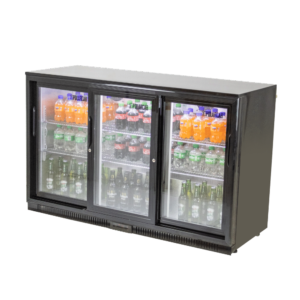 PolarCab Back Bar Bottle Cooler 3 Door, Sliding (Standard)