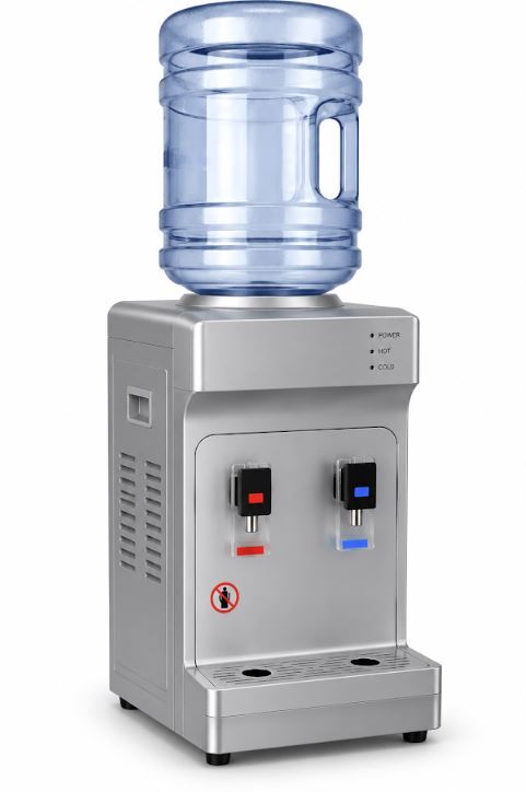 Desktop with PC Bottle 45 degree view