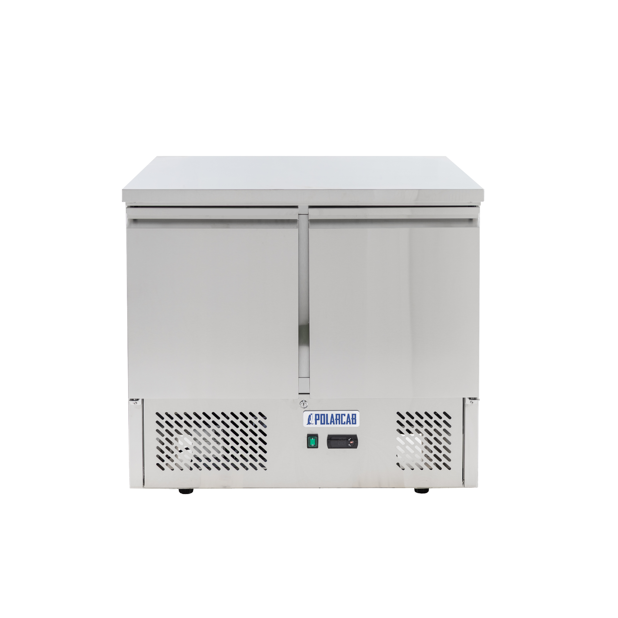 Polarcab 2 Door Flat Top Saladette Prep Fridge - 300L