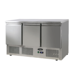 Polarcab 3 Door Flat Top Saladette Prep Fridge - 380L