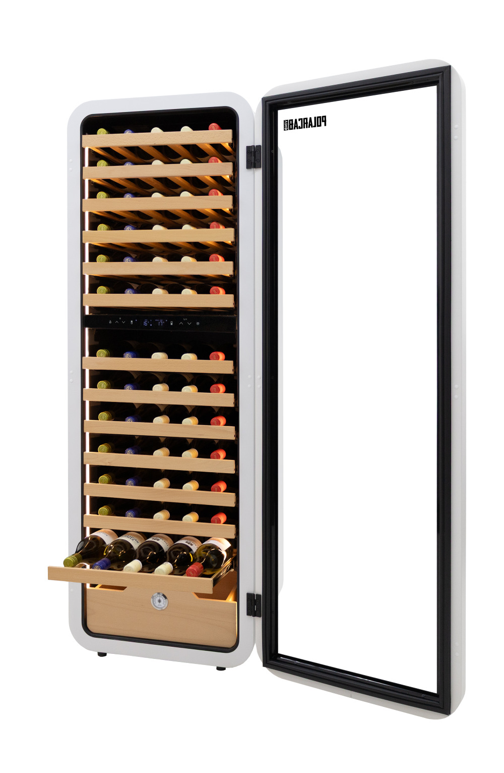 Polarcab Vino Tall Upright Wine Cooler - White, 86 Bottles
